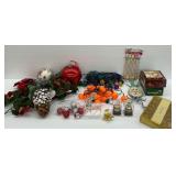 Holiday & Seasonal Decor Lot: Ornaments, Lights, and More