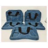 Five d.o.t Blue Canvas Travel Bags