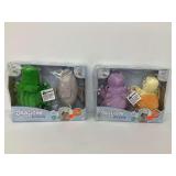 New SoapSox 2-in-1 Bath Scrub Washcloths for Kids - Crocodile, Shark, Turtle, Octopus