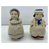 Shawnee Pottery Dutch Boy and Girl Salt and Pepper Shaker Set