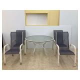 Outdoor Patio Set - Table and Four Chairs..see photos