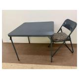 Samsonite Folding Card Table and Chair