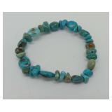 Turquoise Nugget Stretch Bracelet