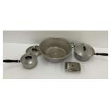 Vintage Aluminum Cookware - Pots, Pans, and Covered Dish