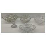 Cut Glass Bowls and Perfume Bottle