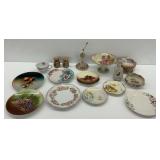 Vintage Porcelain: Plates, Bowls, Hatpin Holder, and More