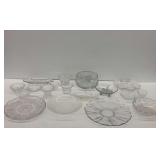 Collection of Various Glassware - Bowls, Dishes, and Vases