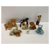 Various Cat Figurines