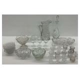 Variety of Crystal Glassware