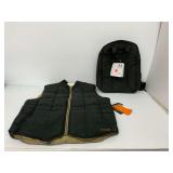 New Under Armour Backpack and Field & Stream Vest