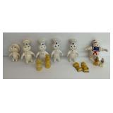 Pillsbury Doughboy and Stay Puft Marshmallow Man Figures