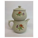 Enterprise Aluminum Drip-O-Lator Coffee Pot with Tulip Design