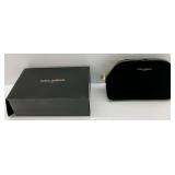 Dolce & Gabbana Beauty Black Velvet Cosmetic Pouch and Box