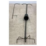 Two Different Size Wrought Iron Plant Hangers