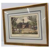 Framed Print - The Colonial Capitol of Virginia, Williamsburg, Copyright 1942