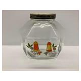 Vintage Glass Jar with Salt and Pepper Shaker Design