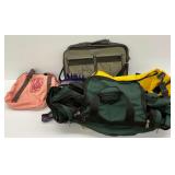 Seven Different Bags/Cases Including Juicy Couture, Cal Pak, GAP, Pinzon & Innova