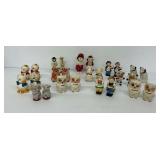 Vintage Figural Salt and Pepper Shakers Group