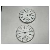 (2) American Waltham Watch Co. Pocket Watch Movements...Both Run if Wound