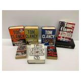 Eight Tom Clancy Hardcover Books