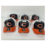 Six New Chicago Bears NFL Youth Hats
