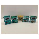 Nine Diecast Miniature Vehicle and Equipment Pencil Sharpeners