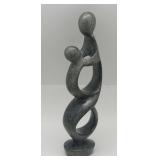 Hand Carved Stone Sculpture from Zimbabwe..13 in. tall