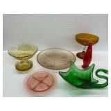 Vintage Glassware: Bowls, Plate, Swan