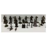 Collection of 21 Hudson & Other Fine Pewter Figurines