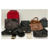 Assortment of Designer Handbags and Accessories