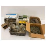 Large Assortment of Fasteners, Nails, Screws, Washers, and Dowels