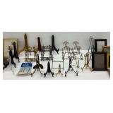 Group of Picture Frames and Display Stands
