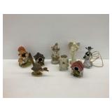 Selection of Figurines, Lamp and Birdhouse Collectibles