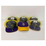 Minnesota Vikings Hats Lot - NFL Team Headwear Assortment