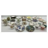 Porcelain Tea Cups, Saucers, and Small Plates - Floral Designs