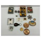 Military Medals, Pins, Coins, and Collectibles