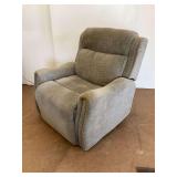 Upholstered Power Recliner with USB Port