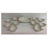 Noritake Fine China Sherwin Gold Trimmed Bowl & Cup Set