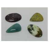 Lot of Four Various Polished Cabochons