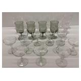 Group of Stemware in Various Styles and Colors