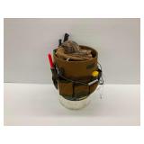 Fishing Bucket and Tackle Assortment