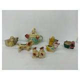 Shawnee Pottery Novelty Planters, Salt & Pepper Shakers and Teapot