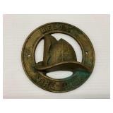 Beloit Fire Department Metal Plaque