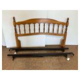 Wooden Full/Queen Size Headboard, Frame and Hardware
