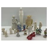 Ceramic Angel & Other Figurines