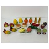 Assorted Novelty Salt and Pepper Shakers - Food Theme