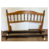 Wooden Full/Queen Size Headboard, Frame and Hardware