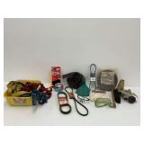 Various Industrial Supplies, Straps, Safety Gear, and More