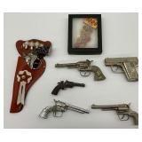 Lot of Vintage Cap Guns and 1000 Caps