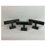 Lot of 3 New Black T-Bar Bracelet Displays